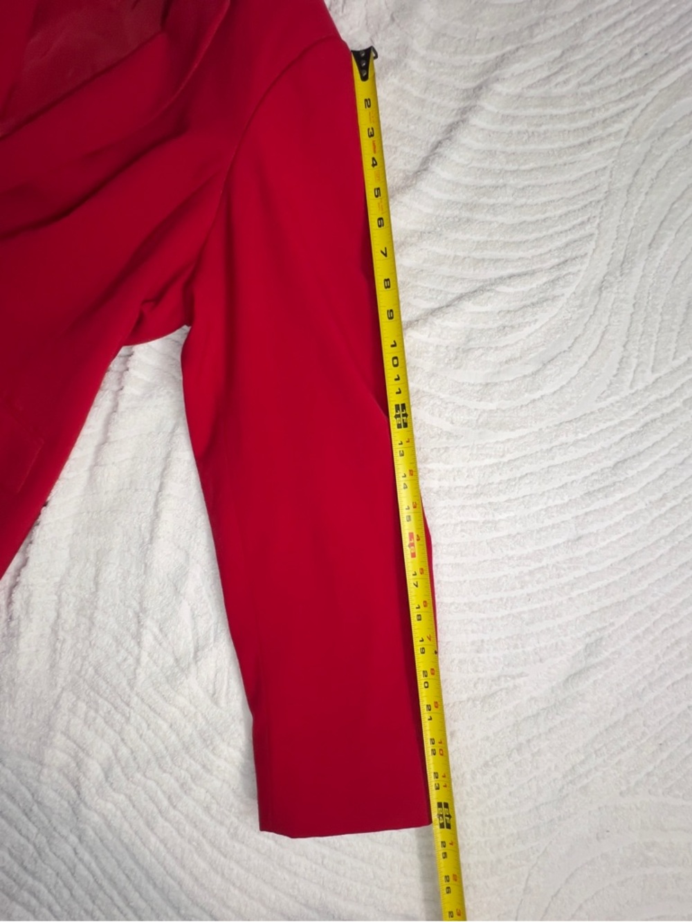 Calvin Klein Bright Red Single-Button Blazer - Picture 7 of 7